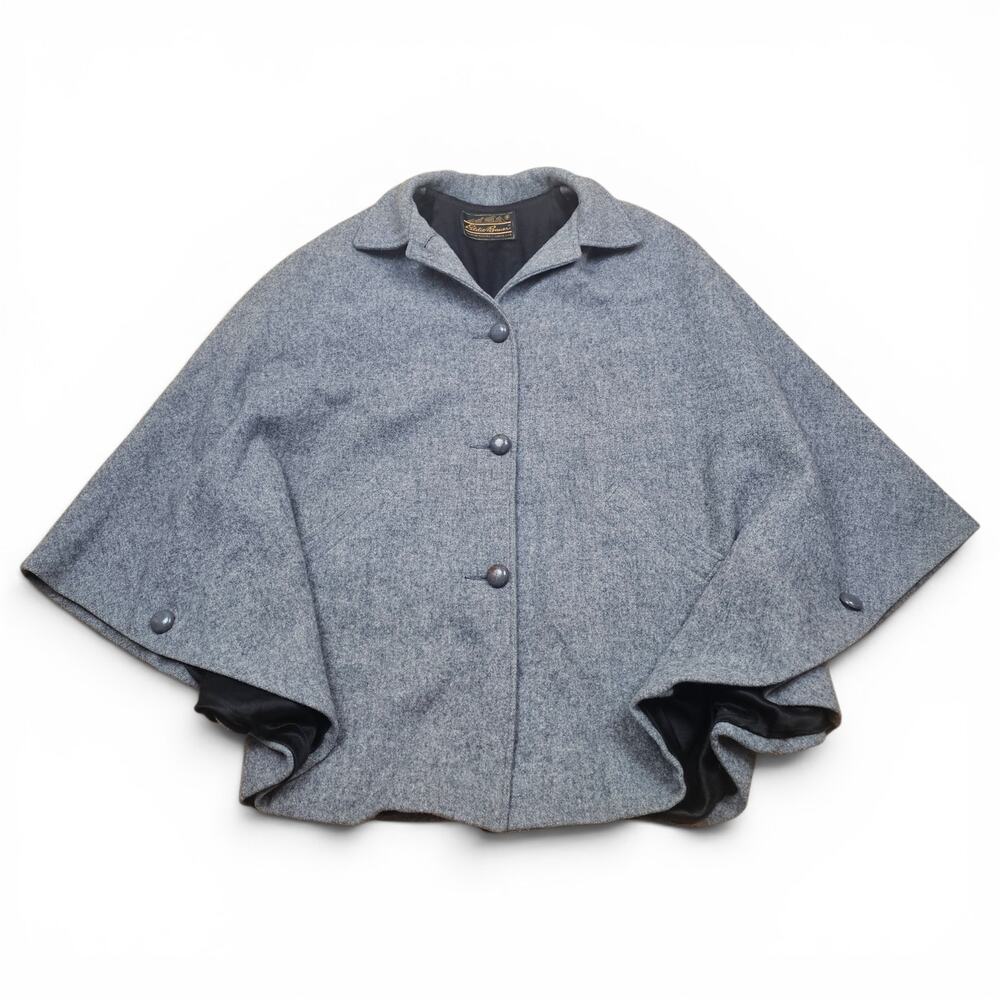 EDDIE BAUER x C.C. FILSON Wool Cape Poncho Vintage 80s/90s USA Outdoor Heritage